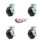 Service Caster Tool Box Caster Wheel Set 6'' Phenolic Swivel Casters, 4PK TOOL-SCC-30CS620-PHR-TLB-4 - alternate 2